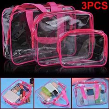 3X Large Capacity Toiletry Cosmetic Vanity Storage Pouch Travel Make-Up Case Bag