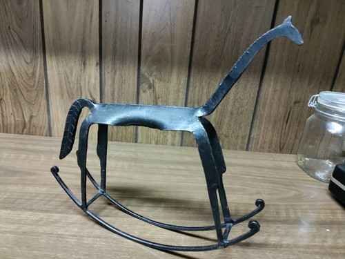 Handmade steel rocking giraffe - handmade,