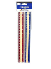 Wooden Rulers Two Ruler Simple