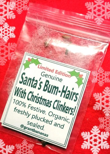 Christmas santa bum hairs - santa's,