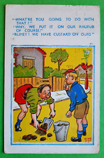 Art Postcard,Pip,Rhubarb,Horse Manure,Gardening Humour.Postmark,Brighton 1962