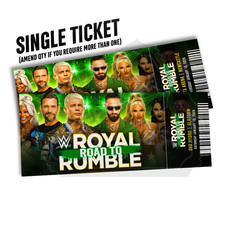 WWE Road To Royal Rumble Mock Ticket 2026 UK Tour | Personalized Gift Souvenir