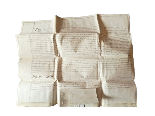 Victorian 1844 vellum probate - 1844,