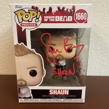 Simon Pegg Signed Shaun #1660 Funko w/ Hard Protector And  COA