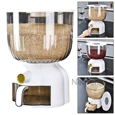 Circular Rice Grain Storage Container - Household Kitchen Food Storage Box