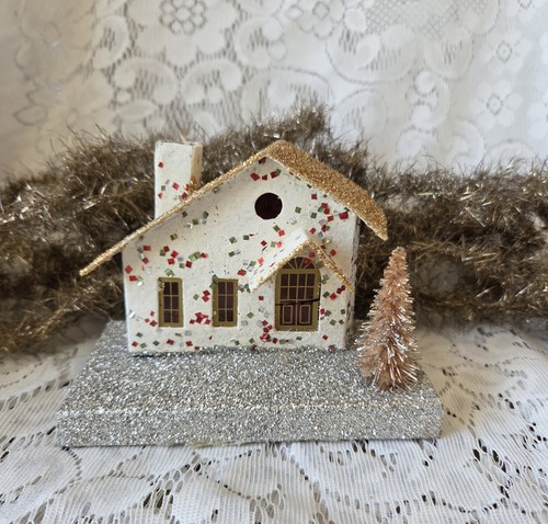 Vintage putz christmas glitter - vintage,