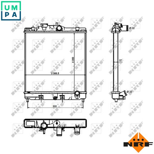 Radiator engine cooling - cooling, 526356