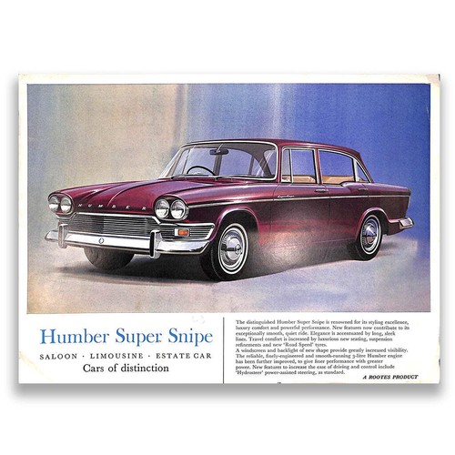 Humber super snipe car sales - snipe,