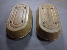 A pair of used air filters with RSR top covers for Porsche 911/914-6 triple