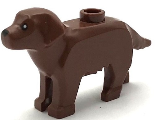 Lego new reddish brown dog - lego,