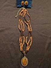 Avon Tiger’s Eye Pendant and