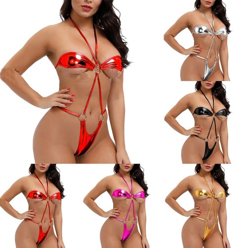 Women sexy halter shiny - women's,