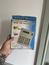 Dsl Group 8 Digit Dual Power Electronic Calculator CW199 Large Display Nib