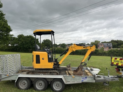 Mini digger dumper - digger,