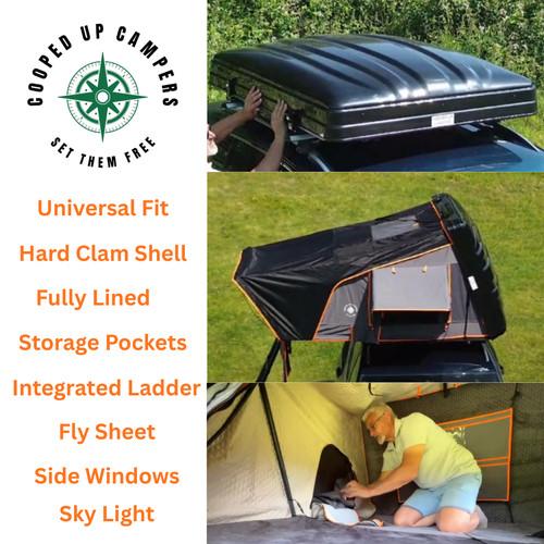 Man roof top tent box - man,