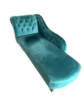 Velvet Green Chaise Longue