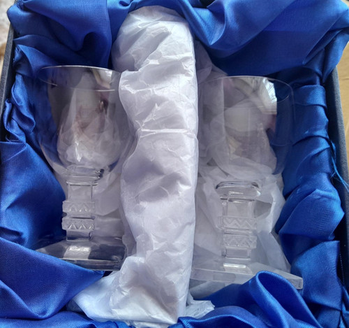 Lalique crystal pair stem - crystal,