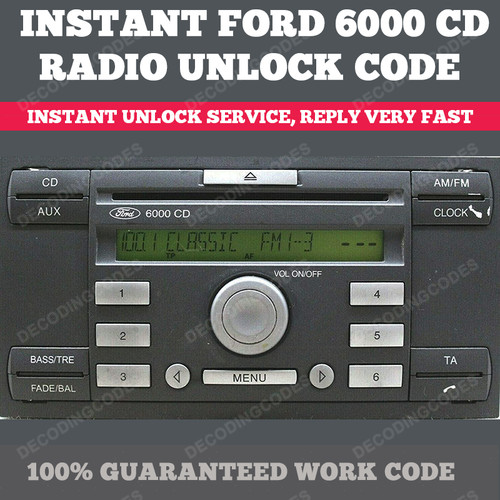 Ford radio code decode - code, service