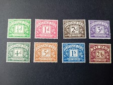 GB KEV111 Postage Due SG D19-D26 1936-37 set of 8 E 8 R watermark lmm mint