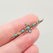 Antique Solid Silver Turquoise