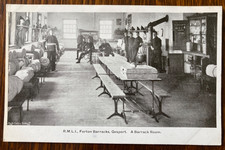 ROYAL MARINES LIGHT INFANTRY Antique c1910 GALE POLDEN Photograph Post Card