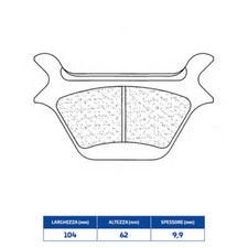 Rear Brake Pads Sintered HD