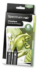 Spectrum Noir Classique - CALMING GREENS Premium Alcohol Blendable Artists Pens