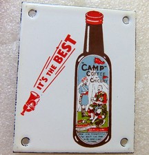 Mini Size Camp Coffee Enamel Sign (Modern)