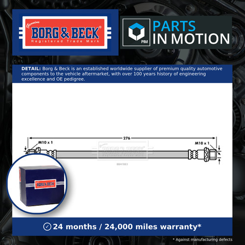 Brake hose bbh7883 - bbh7883, borg
