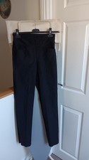 USED MR MAX FASHION TROUSERS SIZE 12 - BLACK WITH FRONT POCKETS