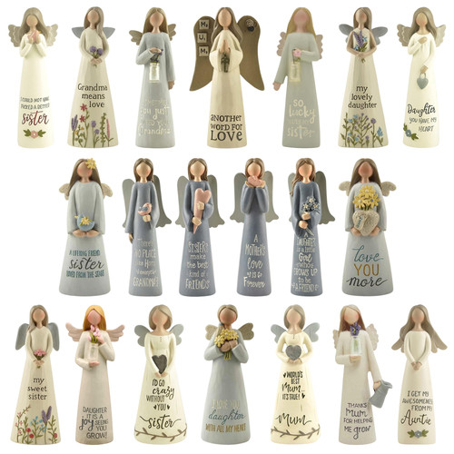 Feather grace angel figurine - &,
