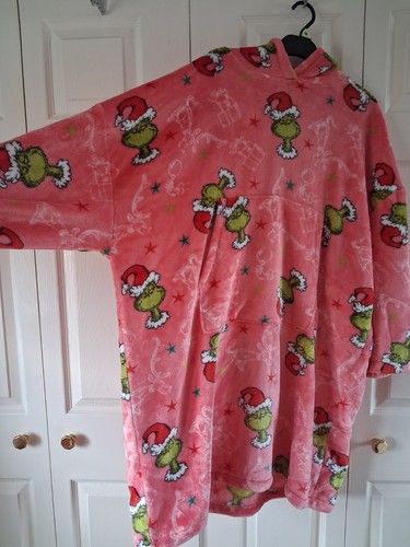Grinch christmas hooded - christmas, fleece