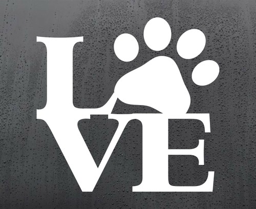 Love letters dog paw - paw, print