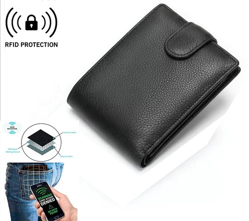 Men wallet with button - men's,