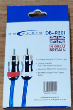 DB Audio DBR-201 1.0M INTERCONNECT - AUX LEAD, AUDIO CABLE, RCA LEAD SUPERB PERF
