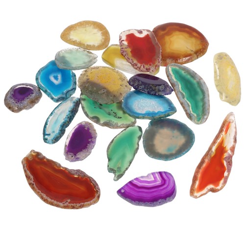 Pcs agate slabs drilled - pcs,