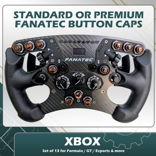 Orange outlined fanatec button - orange,