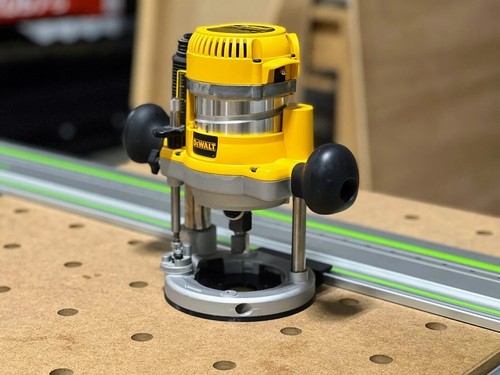 Guide rail router adapter - rail,