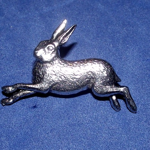 Pewter running hare coursing - pewter,