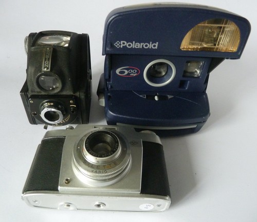 Old vintage cameras job - vintage,