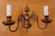 Pair of Vintage Brass Candle