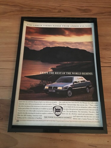 Lancia thema 1988 - lancia, framed
