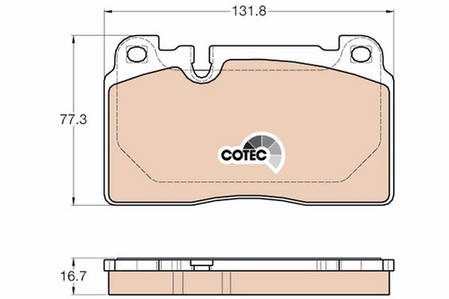 Gdb1974 trw brake pad set - gdb1974,