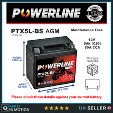 PTX5L-BS Replaces YTX5L-BS