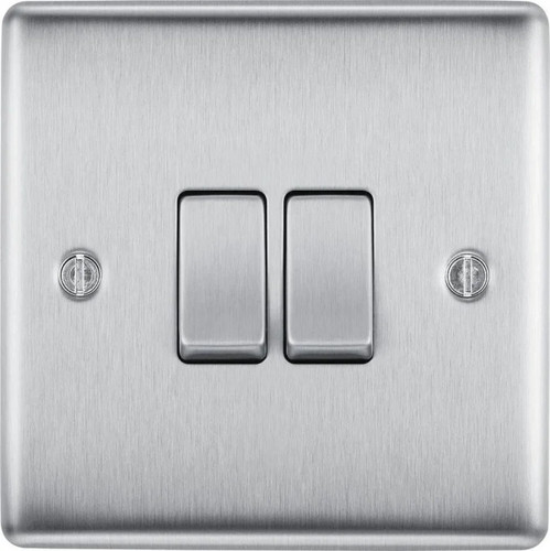 Switch silver double light - silver,