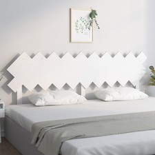 White Solid Pine Wood Bed