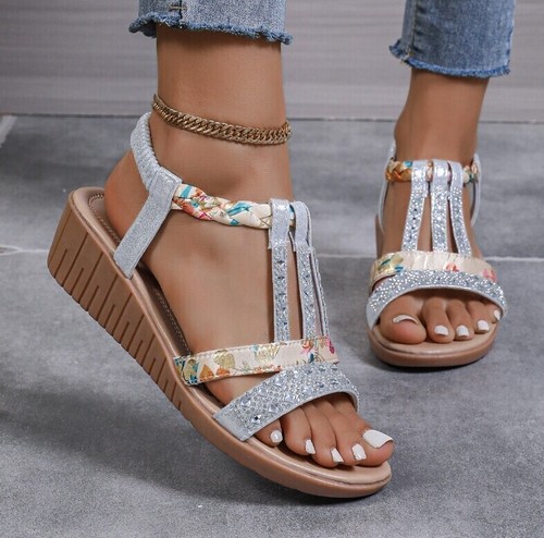 Women ladies sandals wide - women's,