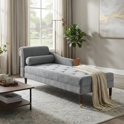 Sophisticated grey chaise - sophisticated,