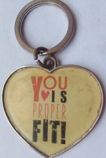 VINTAGE Old Metal Keyring Key