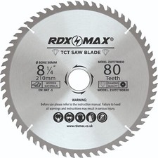210mm x 30mm Circular Saw Blade TCT Wood Mitre saw blade 80 Teeths Festool Bosch